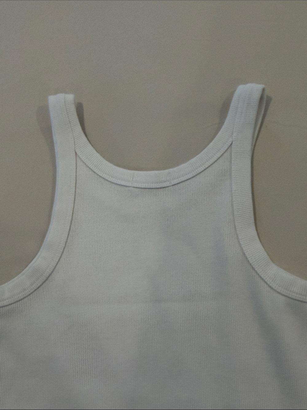 nuuds White Ribbed Tank Top - Picture 6 of 8